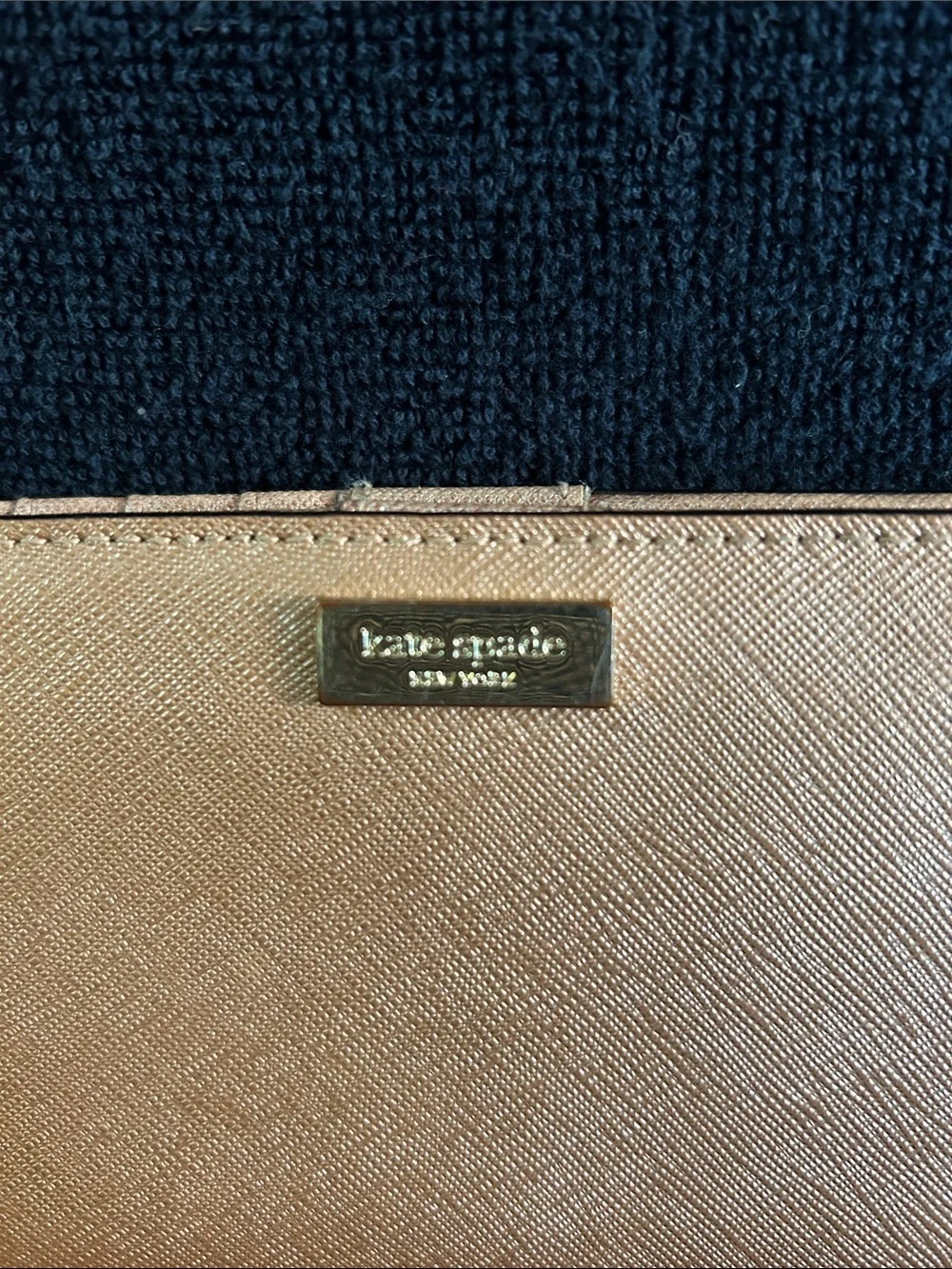 kate spade metallic saffiano